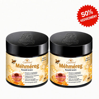 🔥  LIMITÁLT AJÁNLAT 👨‍⚕️🐝🌿 60% KEDVEZMÉNY | CureVivo® Méhméreg Bőrápoló Krém🐟3️⃣