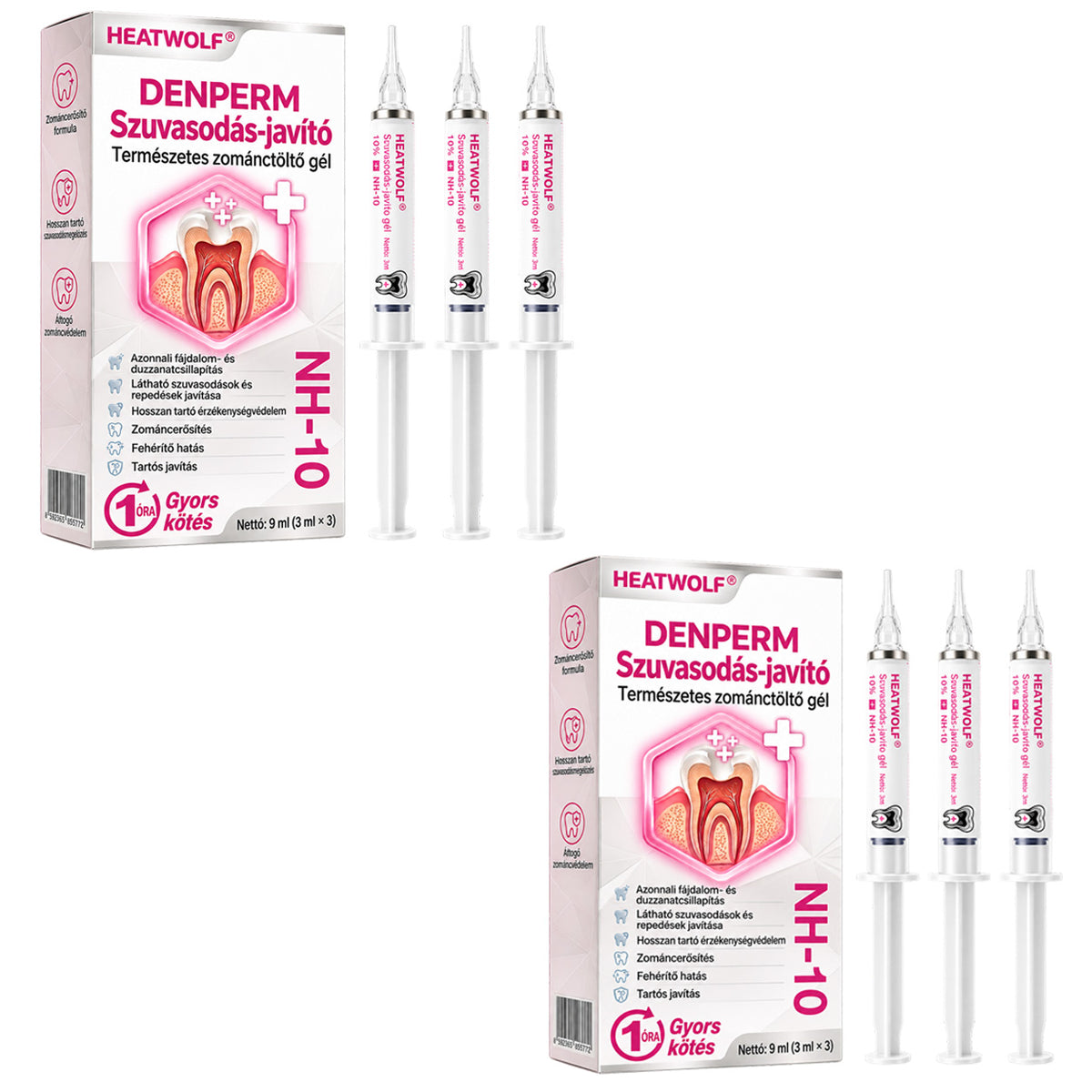 🧚‍♀️☘️🦷HEATWOLF® DenPerm – Természetes fogzománc-töltő gél a fogszuvasodás helyreállítására