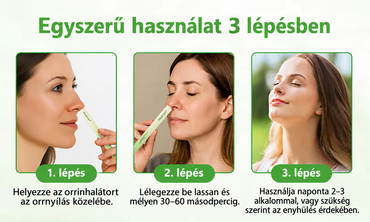 【Hivatalos Webáruház】Healrize® Gyógynövényes Ökörfarkfű Tüdőtisztító & Légzéskönnyítő Inhalátor 🌿 (Köhögéscsillapítás, nyákoldás, nehézlégzés és dohányos tüdő ápolása) 🚚 Készl🐟3️⃣