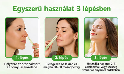 【Hivatalos Webáruház】Healrize® Gyógynövényes Ökörfarkfű Tüdőtisztító & Légzéskönnyítő Inhalátor 🌿 (Köhögéscsillapítás, nyákoldás, nehézlégzés és dohányos tüdő ápolása) 🚚 Készl🐟3️⃣