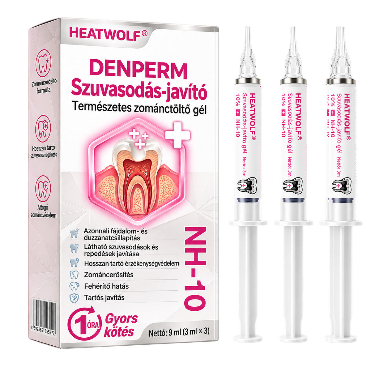 🧚‍♀️☘️🦷HEATWOLF® DenPerm – Természetes fogzománc-töltő gél a fogszuvasodás helyreállítására