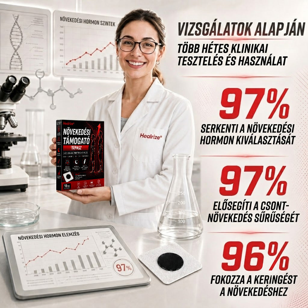 🌞🌙Healrize® Magasságnövelő transzdermális tapasz 👑 Éjszakai növekedést segítő tapaszok3️⃣