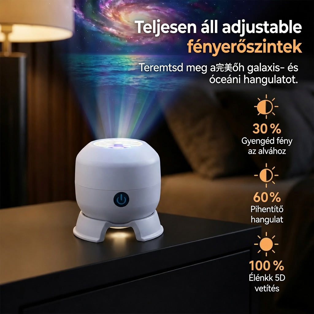 🦄 1️⃣UTOLSÓ NAP: -70% KEDVEZMÉNY 丨🎇💡REBYIPO® intelligens éjszakai fény projektor — 5D hologramos csillagos ég és óceán projektor 🌠