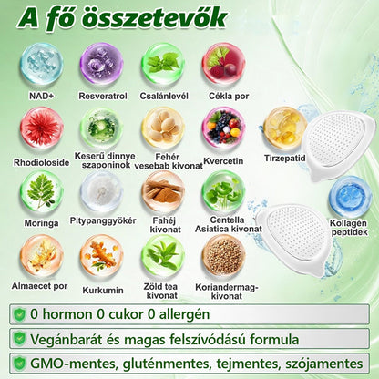 Hivatalos Bolt | 🩹🌞 CureVivo® Moringa · Berberine × NAD+ 10-az-1 Haladó Nano Mikrotű Tapasz (Naponta csak egyszer, látható változás 7 nap alatt) ✅ Elhízás, laza bőr, cukorbetegség, alvási apnoe, ízületi problémák és még több ellen
