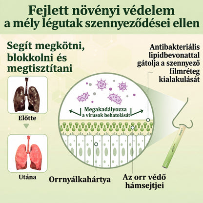 【Hivatalos Webáruház】Healrize® Gyógynövényes Ökörfarkfű Tüdőtisztító & Légzéskönnyítő Inhalátor 🌿 (Köhögéscsillapítás, nyákoldás, nehézlégzés és dohányos tüdő ápolása) 🚚 Készl🐟3️⃣