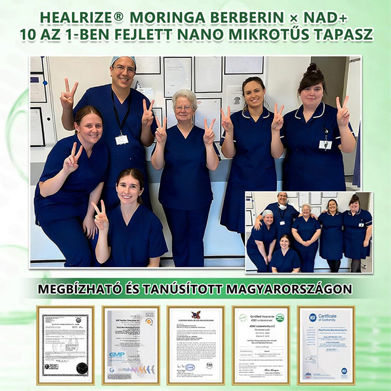 Hivatalos Bolt | 🩹🌞 CureVivo® Moringa · Berberine × NAD+ 10-az-1 Haladó Nano Mikrotű Tapasz (Naponta csak egyszer, látható változás 7 nap alatt) ✅ Elhízás, laza bőr, cukorbetegség, alvási apnoe, ízületi problémák és még több ellen