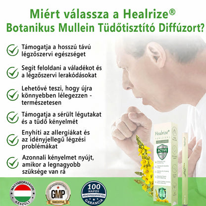 【Hivatalos Webáruház】Healrize® Gyógynövényes Ökörfarkfű Tüdőtisztító & Légzéskönnyítő Inhalátor 🌿 (Köhögéscsillapítás, nyákoldás, nehézlégzés és dohányos tüdő ápolása) 🚚 Készl🐟3️⃣