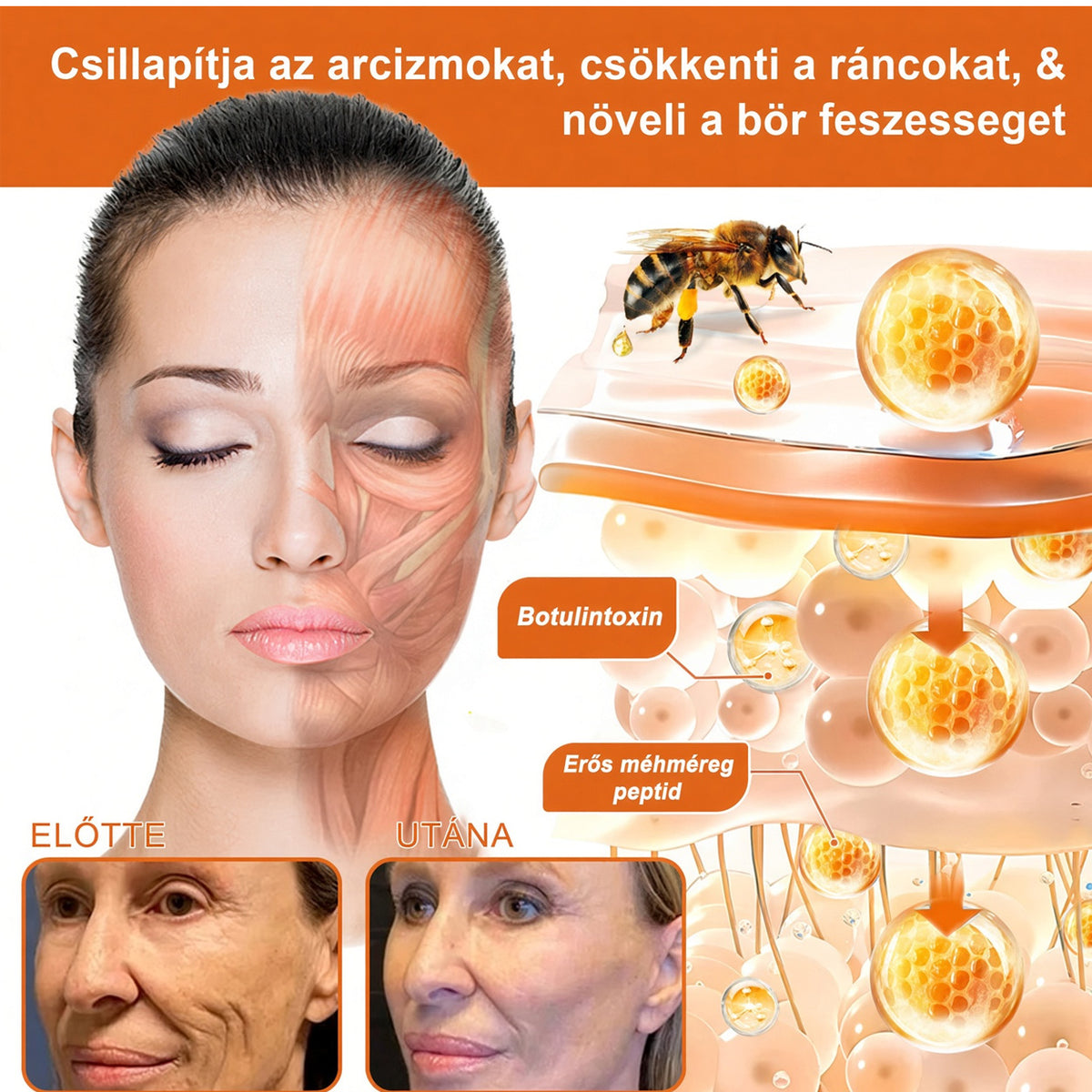 🔥  LIMITÁLT AJÁNLAT 👨‍⚕️🐝🌿 60% KEDVEZMÉNY | CureVivo® Méhméreg Bőrápoló Krém🐟3️⃣