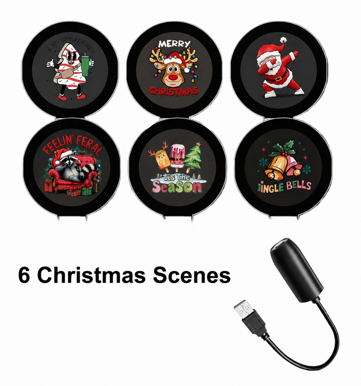 BVJ®✨Plug-&-Play HD Christmas Projector – 6 or 10 Festive Scenes(📦Buy 3 Free Shipping)