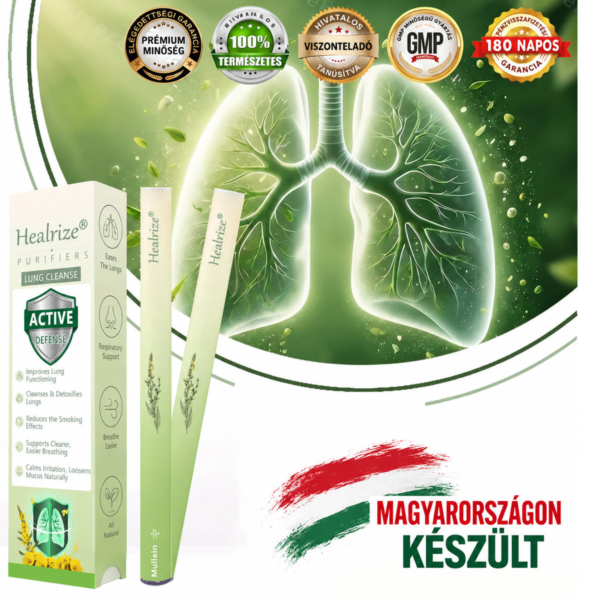 【Hivatalos Webáruház】Healrize® Gyógynövényes Ökörfarkfű Tüdőtisztító & Légzéskönnyítő Inhalátor 🌿 (Köhögéscsillapítás, nyákoldás, nehézlégzés és dohányos tüdő ápolása) 🚚 Készl🐟3️⃣
