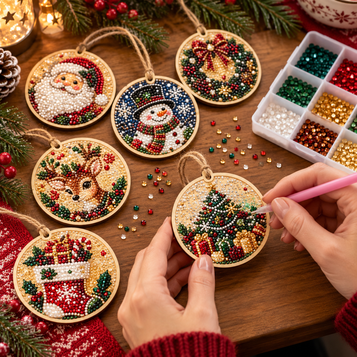 Karácsonyi DIY díszek készítése
